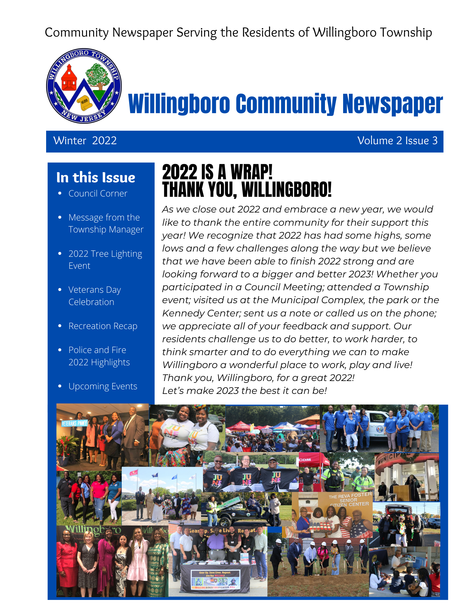 Willingboro Community Newspaper Cover