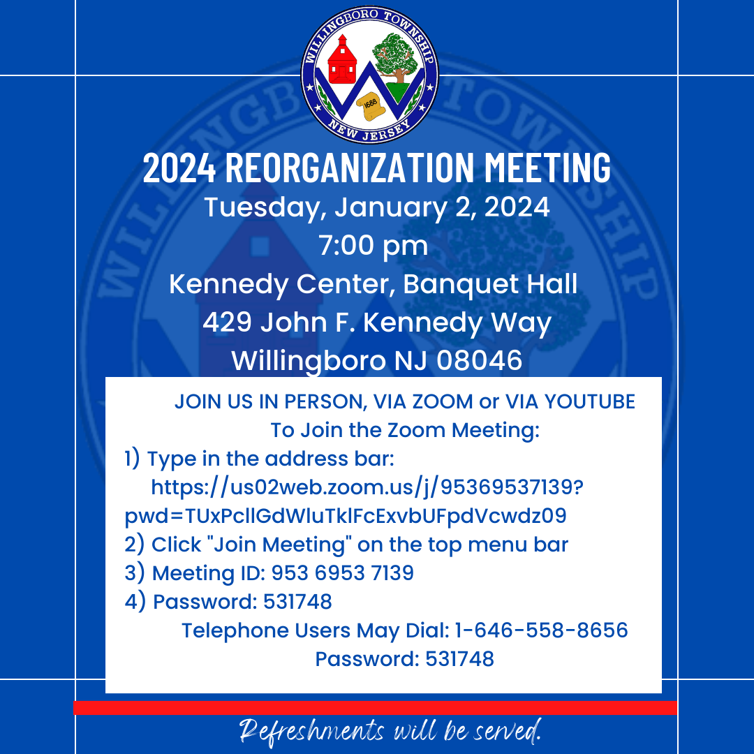 Reorganization Meeting January 2024