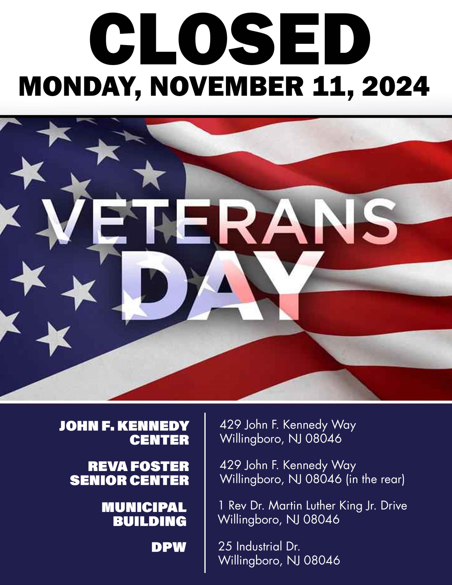 closing - veterans day